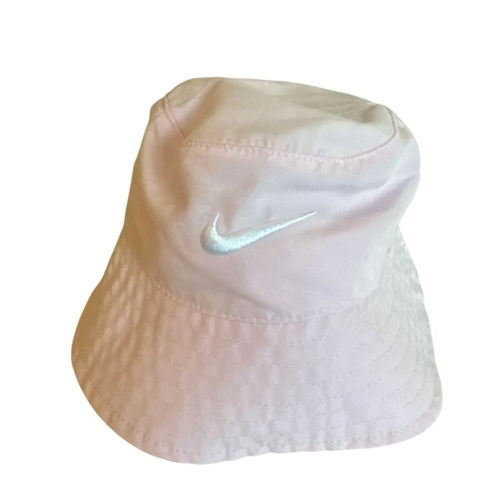 NWOT Nike Dry Toddler Girls Bucket Hat Pink White Logo 1 - 3 yo (2-4T) UPF 40+‎